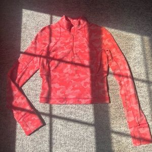 Lululemon It's Rulu Run Cropped Half Zip